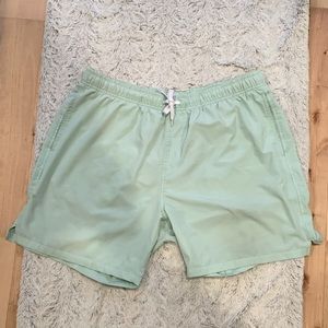 BearBottom Men’s Stretch 7” Swim Solid Shorts (XXL, Mint)